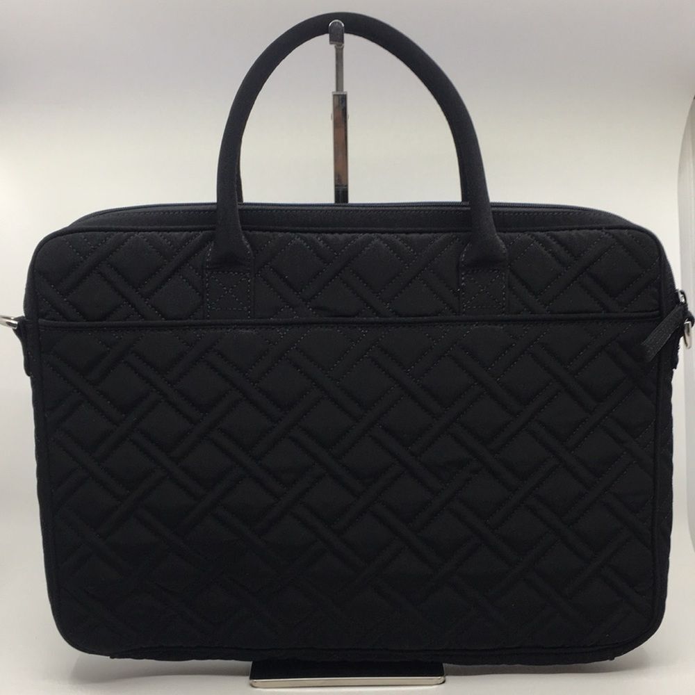 Vera Bradley Black Quilted Laptop Bag - Picture 2 of 15